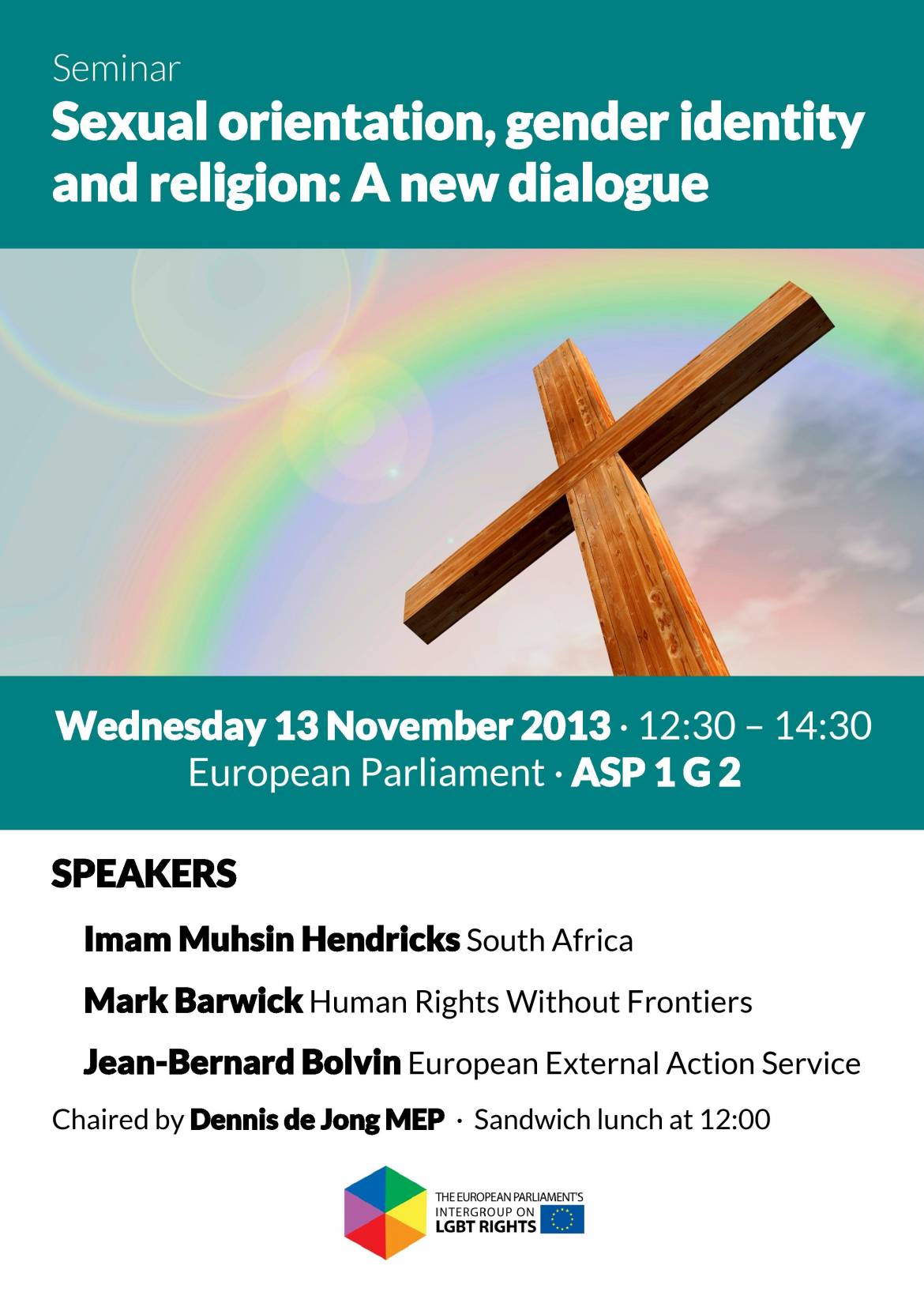 Poster Sexual Orientation Gender Identity And Religion The European Parliaments Lgbti Intergroup