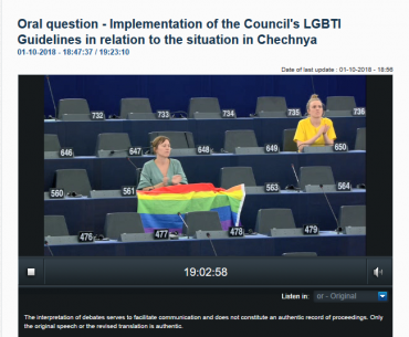 #ChechnyaOneYearOn: MEPs ask Commission about torture of (perceived) LGBTI people in Chechnya